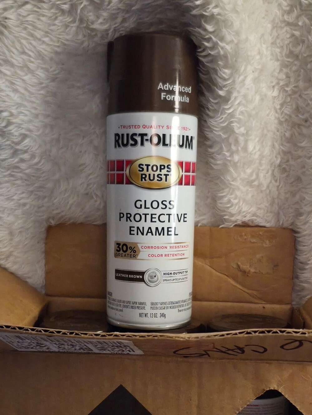 Gloss Protective Enamel Spray - Leather Brown 6 Cans